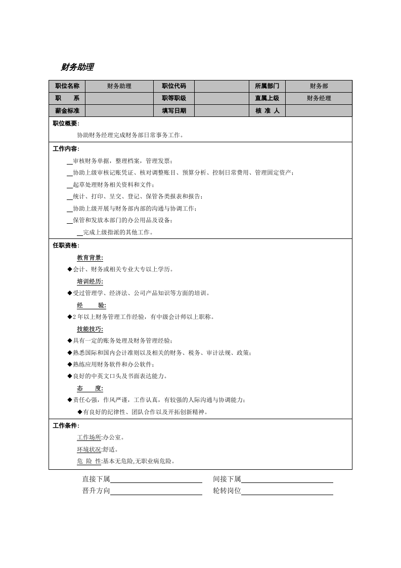 财务助理.doc 第1页