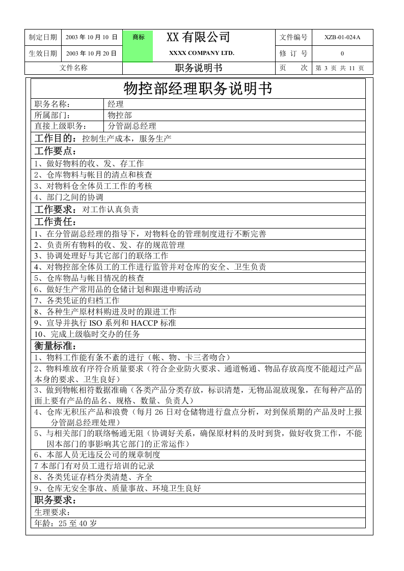 物控部职务说明书.doc 第3页