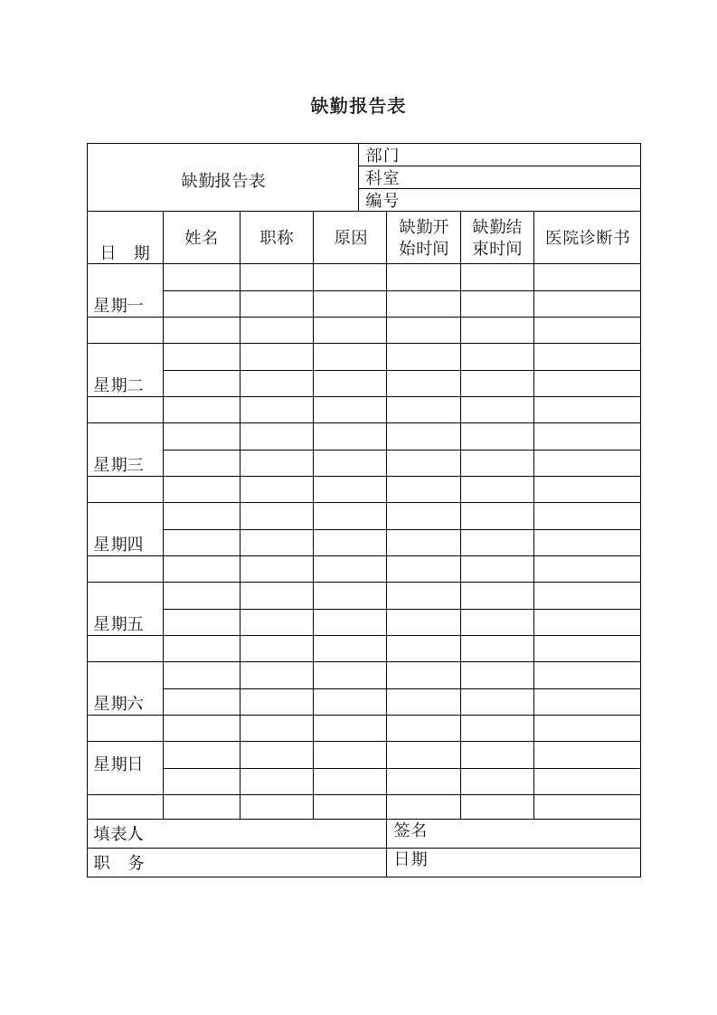 缺勤报告表.doc 第1页