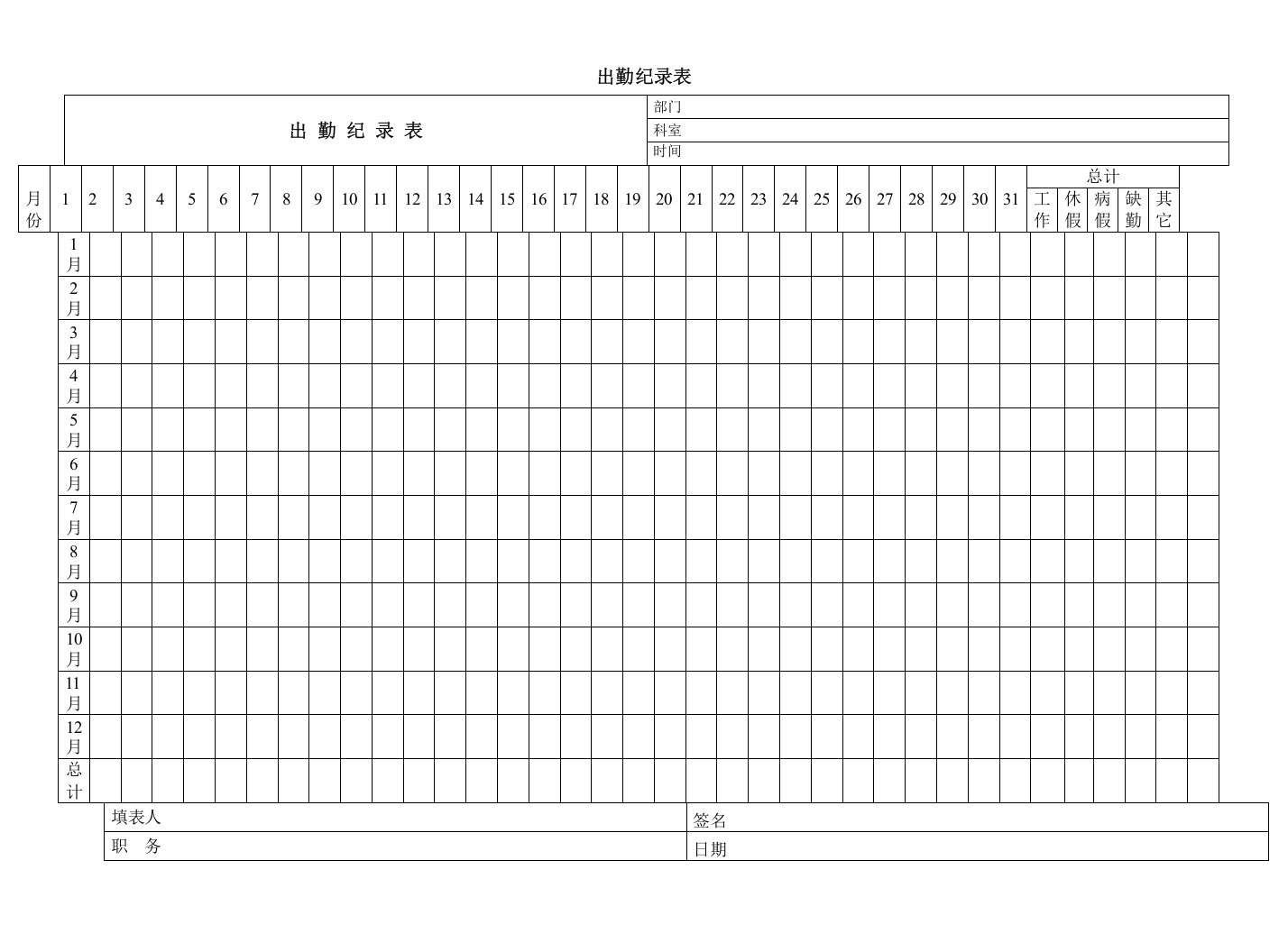出勤纪录表.doc 第1页