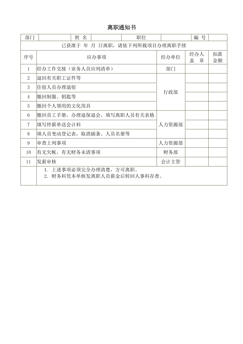 离职通知书.doc 第1页