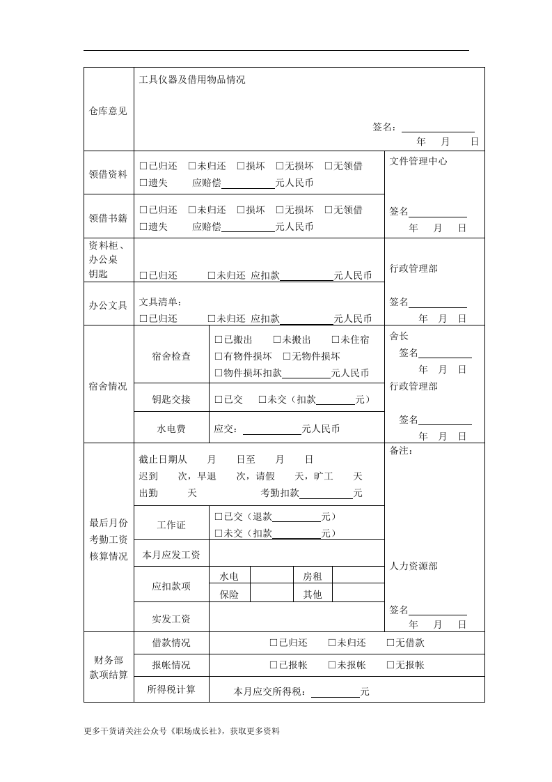 离职交接表.doc 第2页