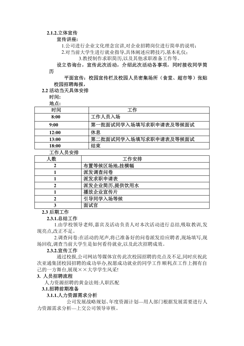 【模板】大型招聘项目策划方案模板3.doc 第3页