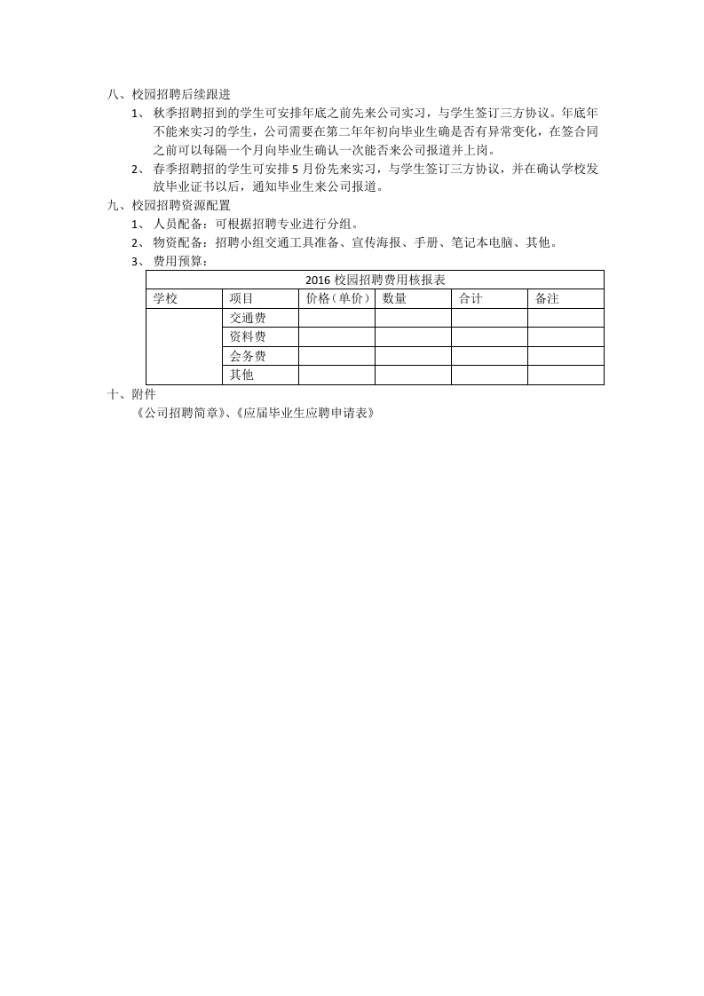 【模板】20XX校园招聘计划.docx 第3页