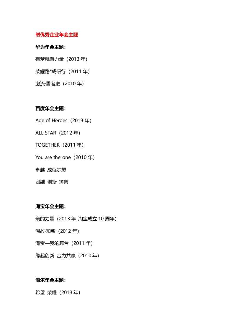 年会主题备选及名企年会主题整理.docx 第3页