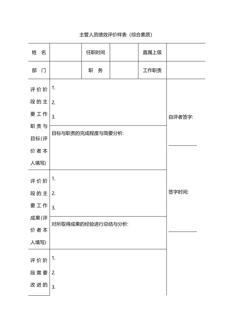 主管人员绩效评价样表.doc 第1页