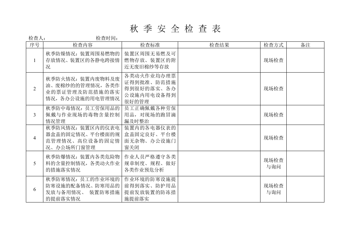季节性安全检查表格.doc 第4页
