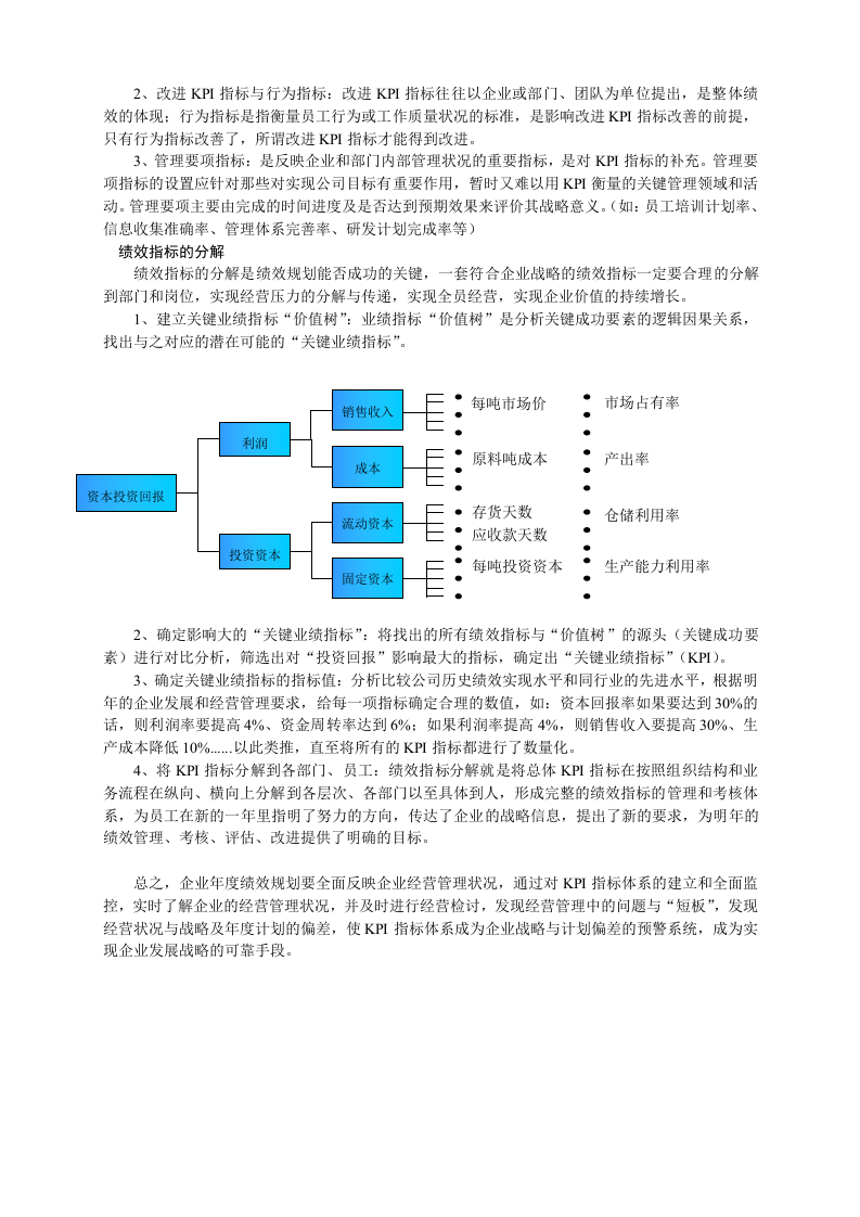 企业战略传承的接力棒&mdash;如何建立和分解KPI指标.doc 第3页