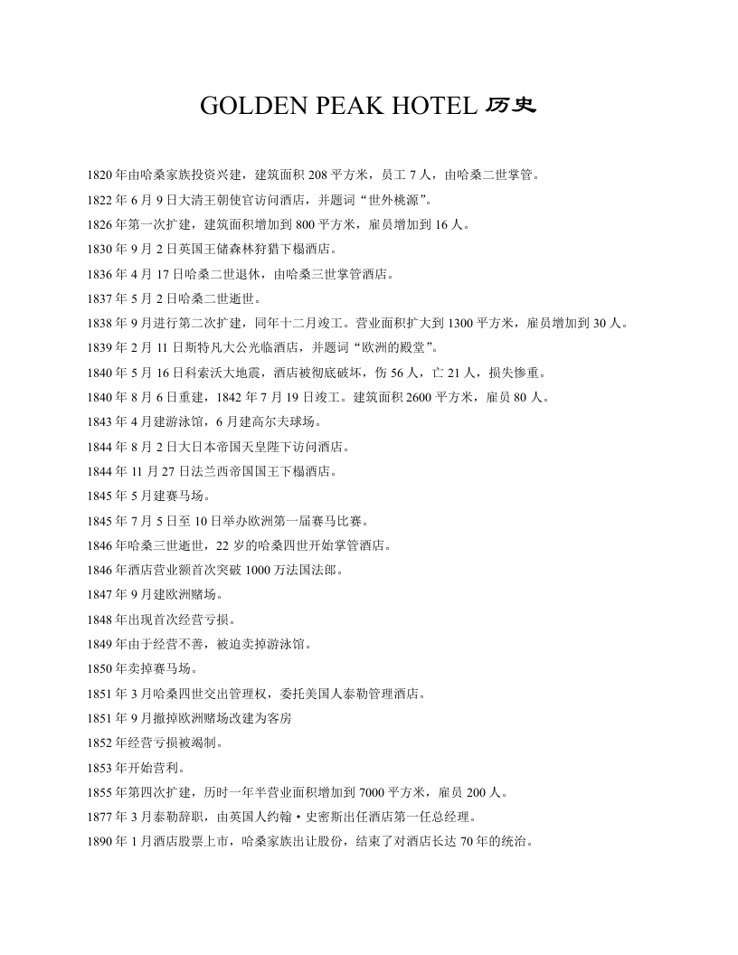 GOIDEN PEAK HOTEL集团公司员工手册.doc 第3页