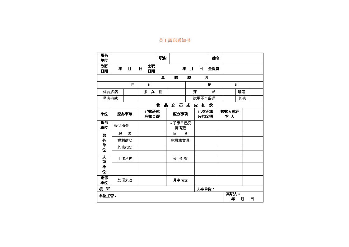员工离职通知书.doc 第1页