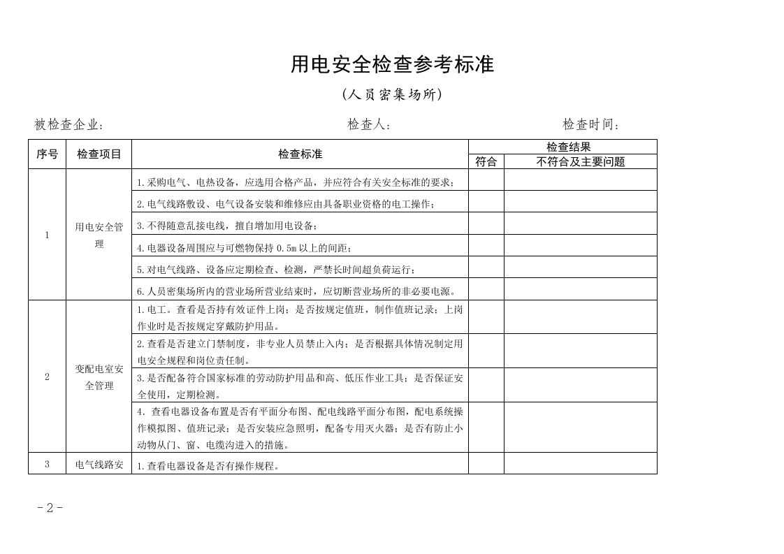 企业用电安全检查表.doc 第2页