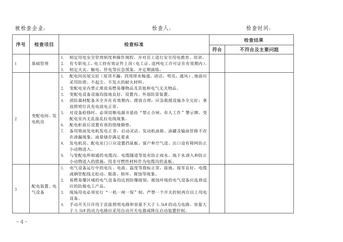 企业用电安全检查表.doc 第4页