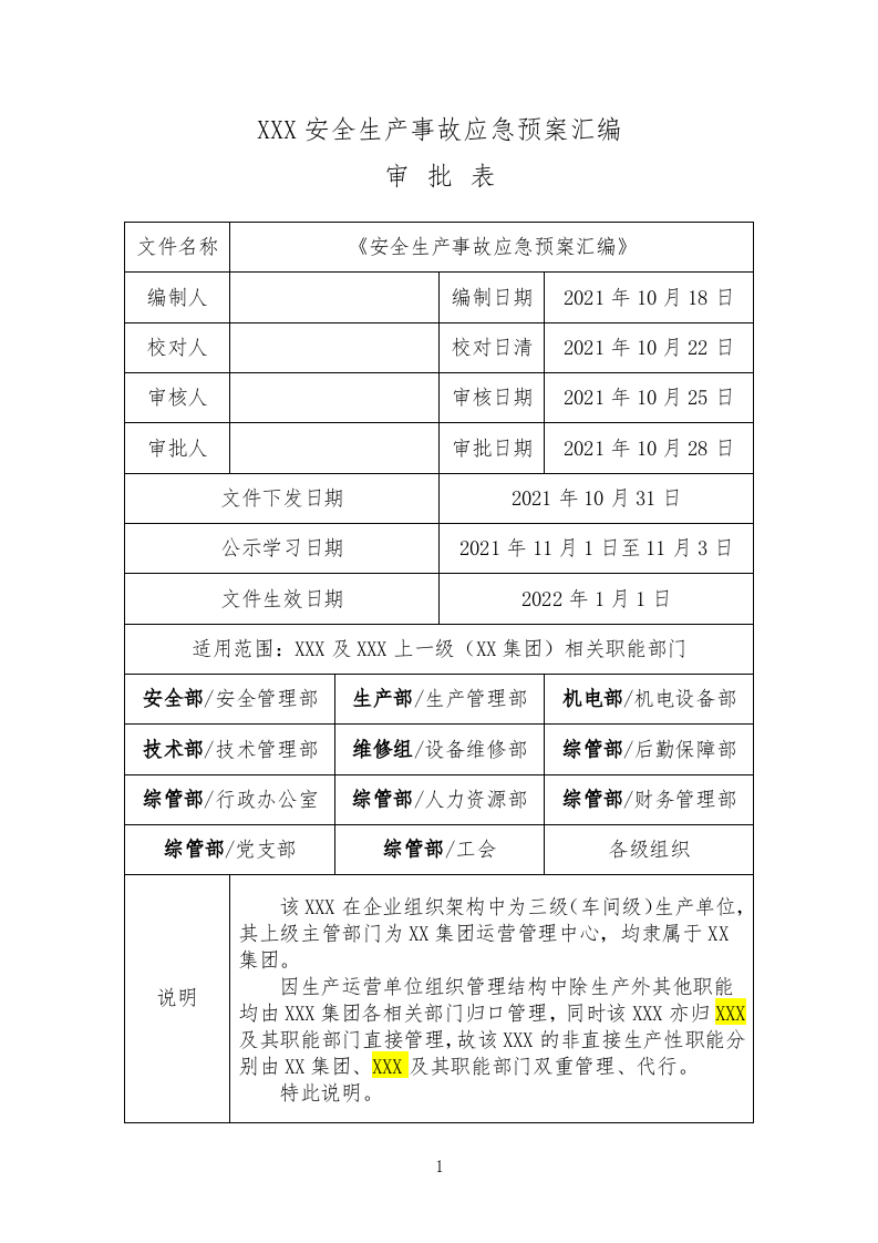 安全生产事故应急预案丨超全汇编.docx 第2页