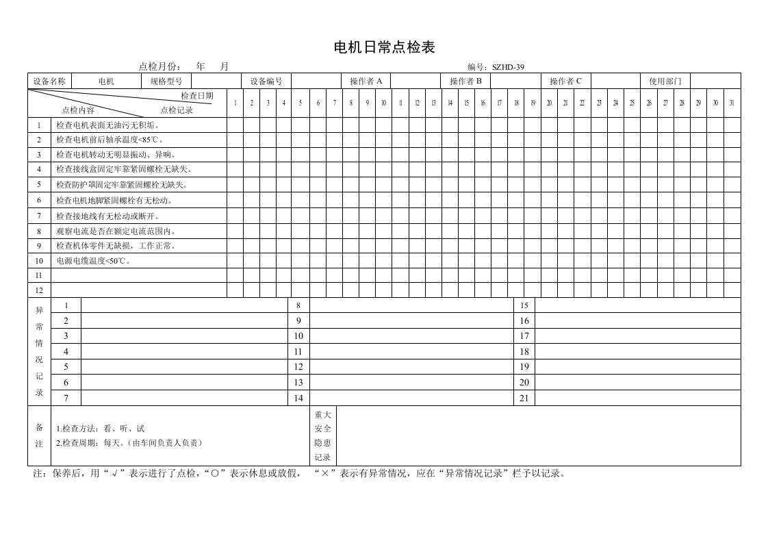 17.电机日常点检表.doc 第1页