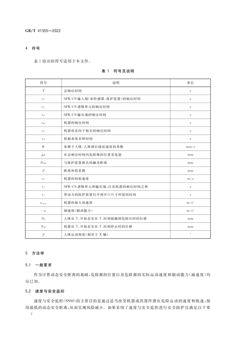 GB T 41355-2022 机械安全 自主移动式机械与人体之间的动态安全距离.pdf 第6页