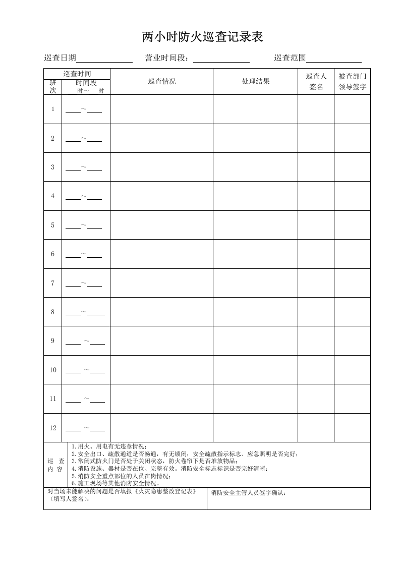 本5-两小时防火巡查记录本（人员密集场所）.doc 第2页