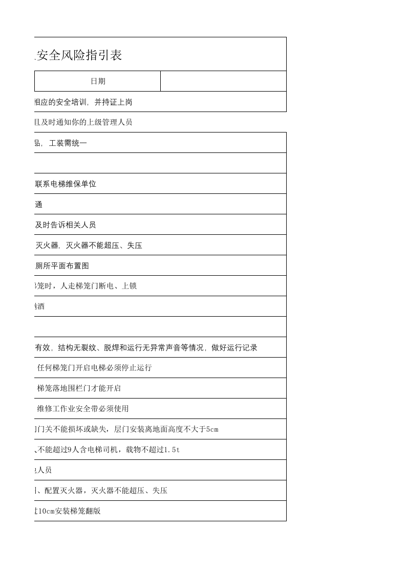 19.施工电梯司机安全生产指引表.xlsx 第3页