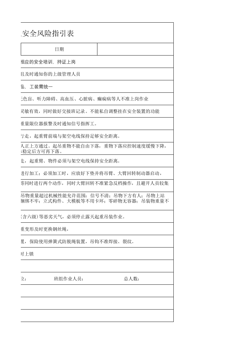 22.塔吊司机安全生产指引表.xlsx 第3页
