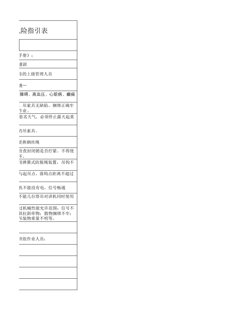 23.塔吊指挥安全生产指引表.xlsx 第3页