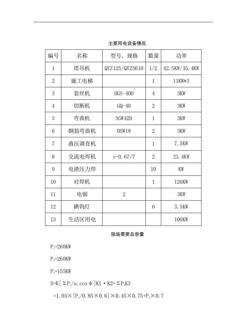 渭南市城关小学综合教学楼工程临电临水施工方案.doc 第2页
