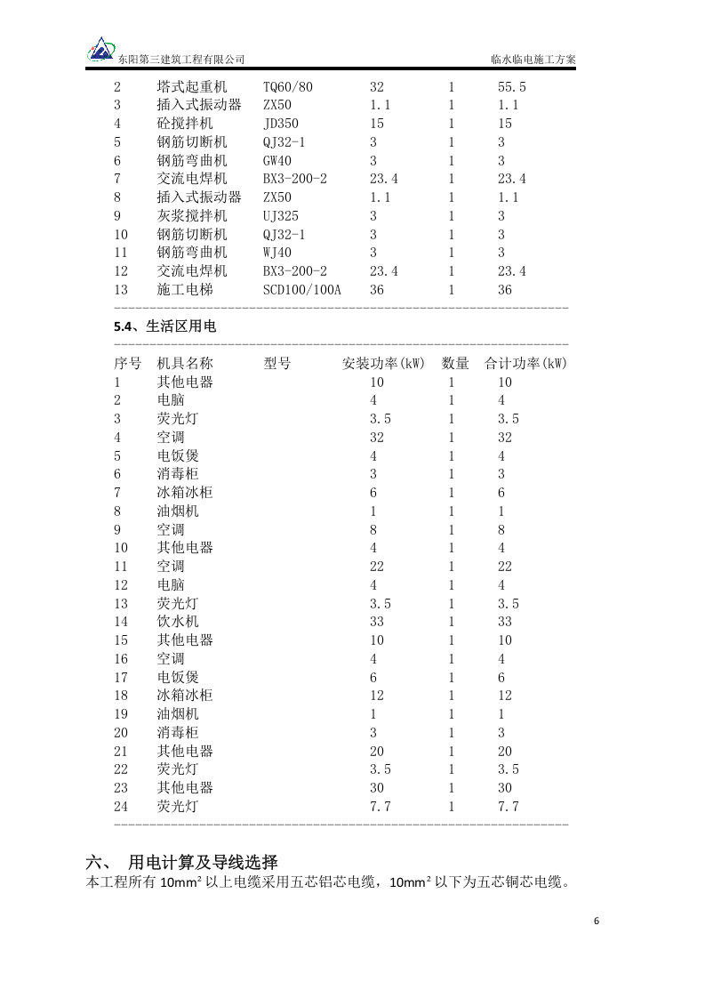 鑫凯基&middot;德阳旌南核心区项目临水临电施工方案.doc 第6页
