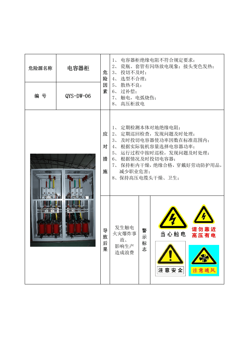 22个电气车间风险告知卡.docx 第6页