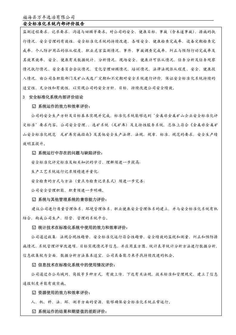 安全标准化系统内部评价报告（参考）.doc 第6页