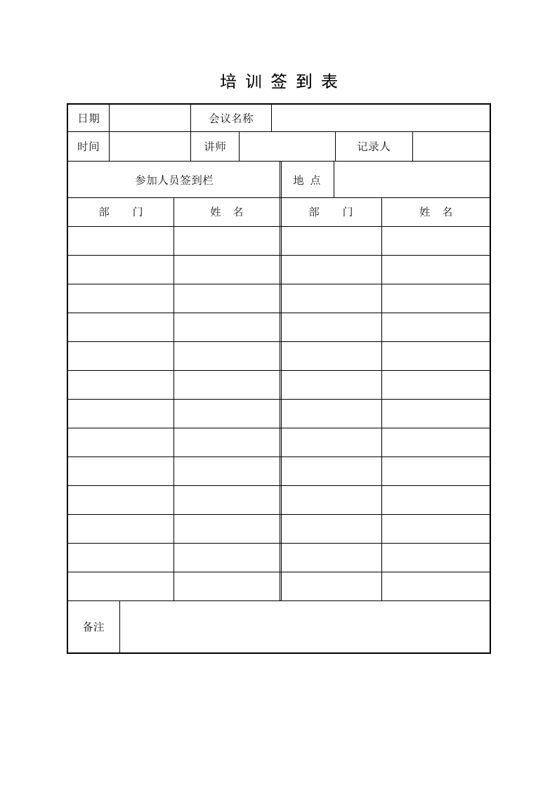18.安全培训记录效果评估表（中层及以上干部培训）.doc 第2页