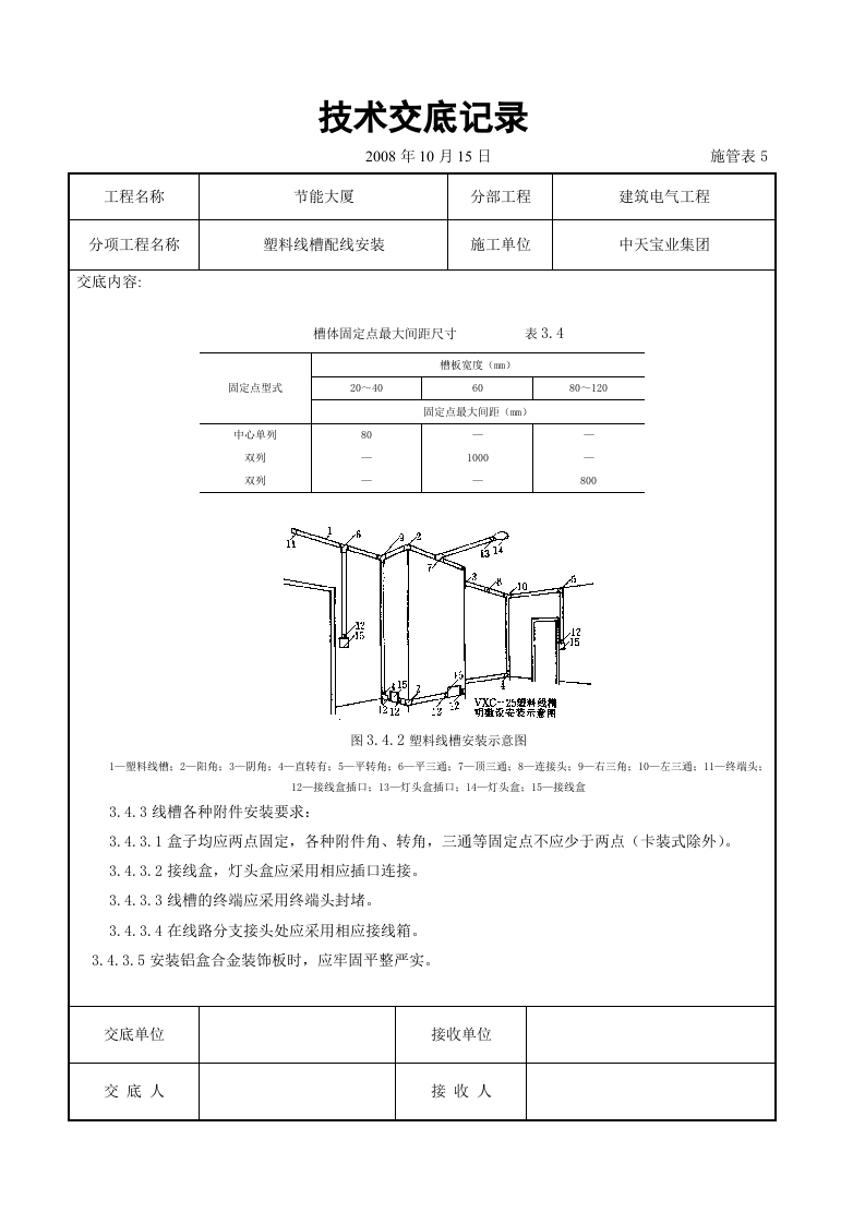 塑料线槽配线安装交底记录.doc 第5页