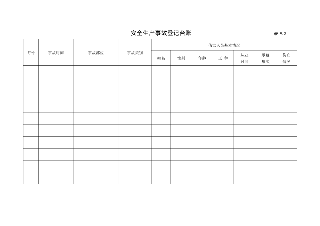9建筑工程施工安全管理资料（第九册 生产安全事故报告与处理）.doc 第5页