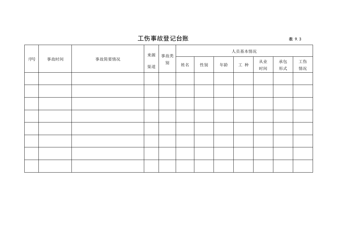 9建筑工程施工安全管理资料（第九册 生产安全事故报告与处理）.doc 第6页