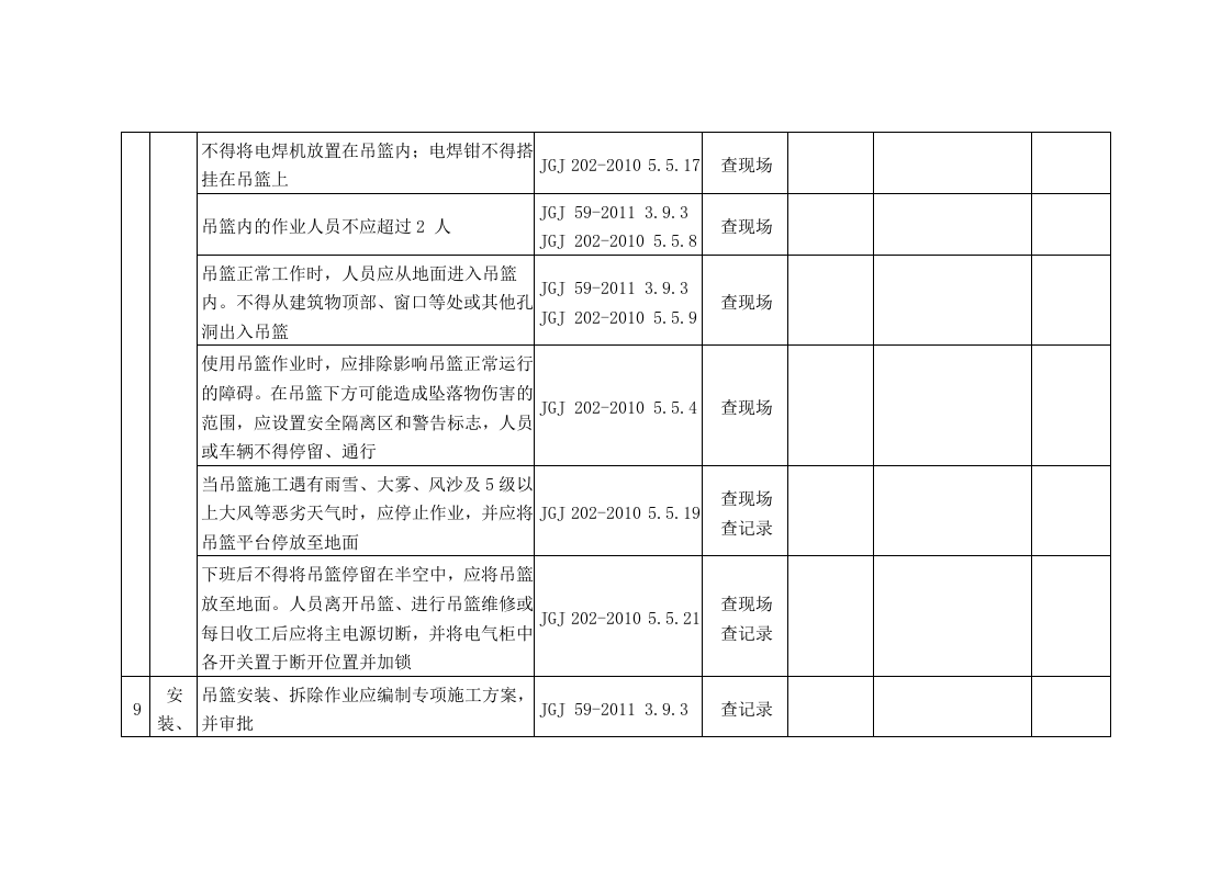 高处作业吊篮安全检查表.doc 第6页
