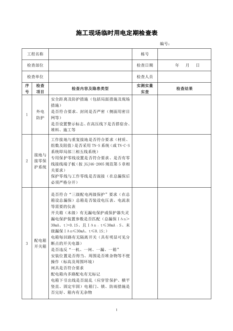施工现场临时用电定期检查表.doc 第1页