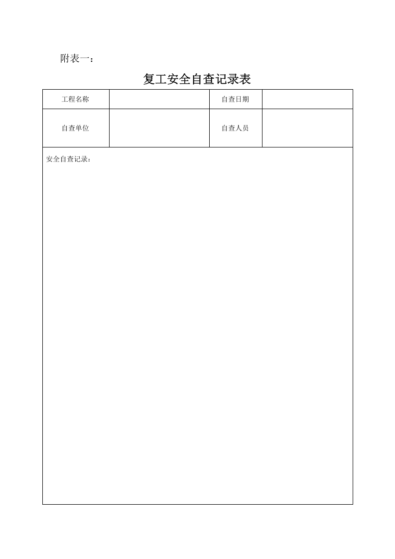 项目工程节后复工安全自查方案.doc 第5页
