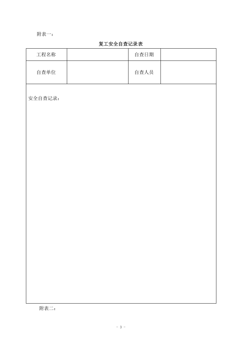 项目工程节后复工安全自查方案.docx 第3页