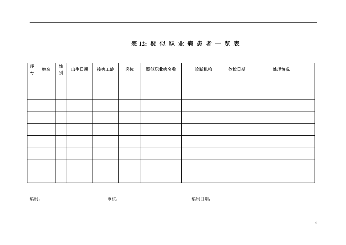用人单位职业健康监护档案（表9-12）.doc 第4页
