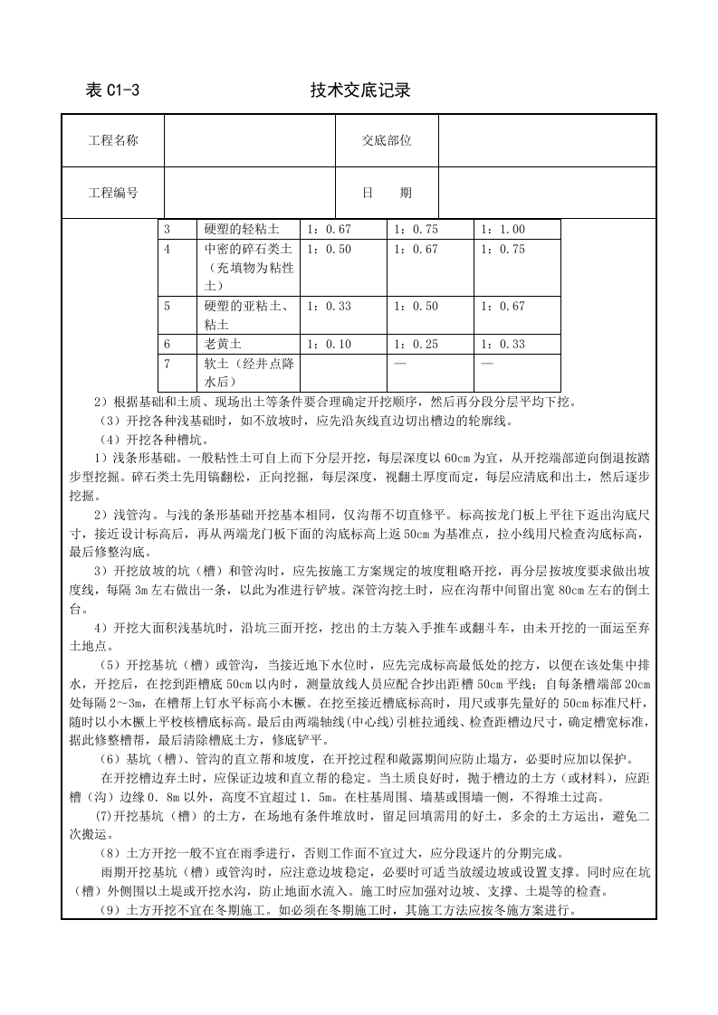 人工挖土技术交底.doc 第2页