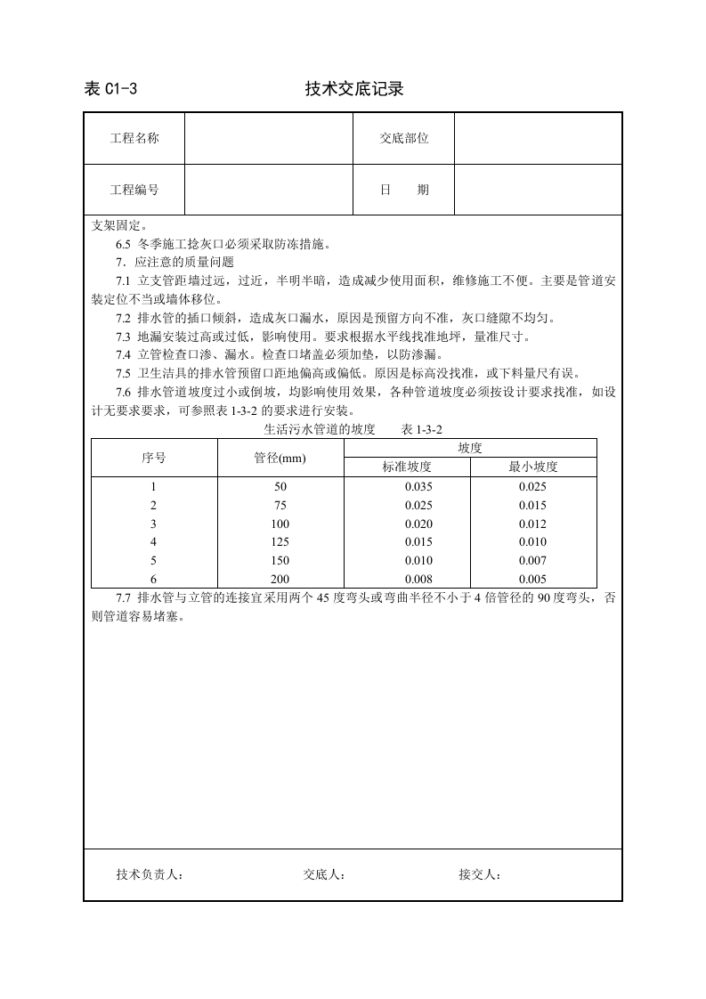 室内铸铁排水管道安装技术交底.doc 第5页