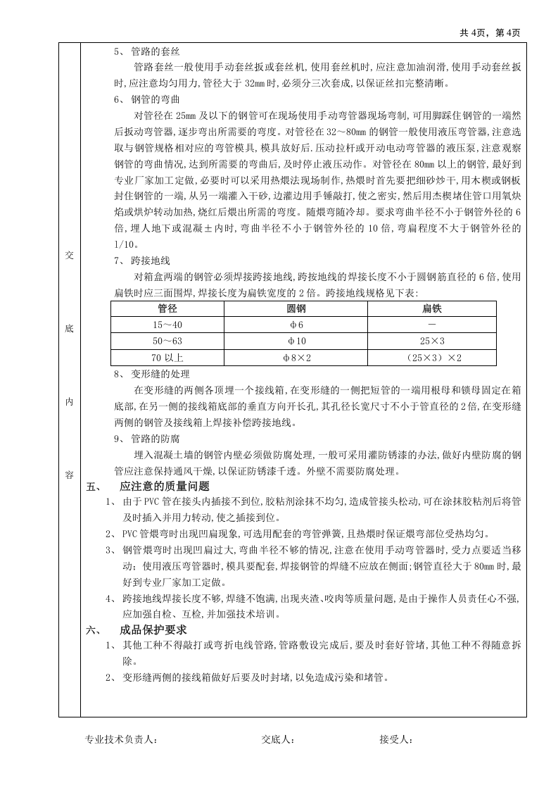 混凝土墙内管路敷设工程技术交底.doc 第4页