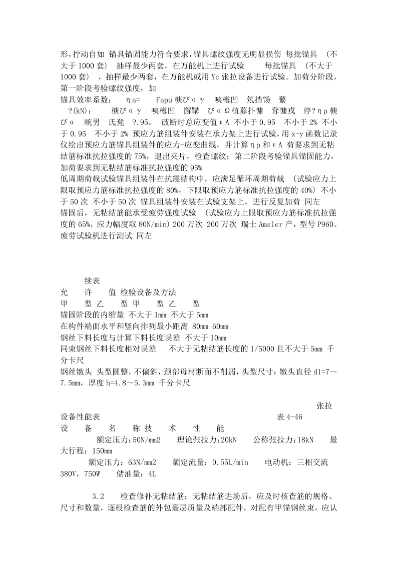 无粘结预应力筋工工艺标准（435-1996）.doc 第3页