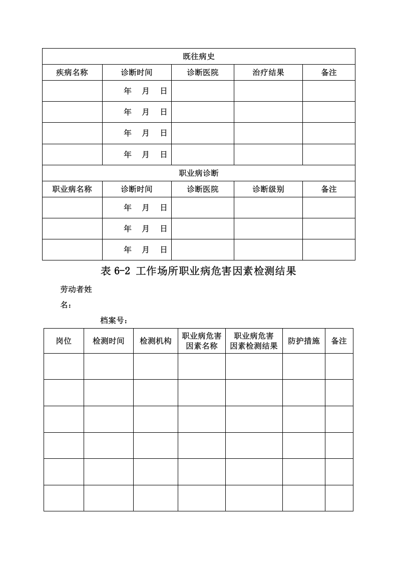 附件6劳动者个人职业健康监护档案.doc 第5页
