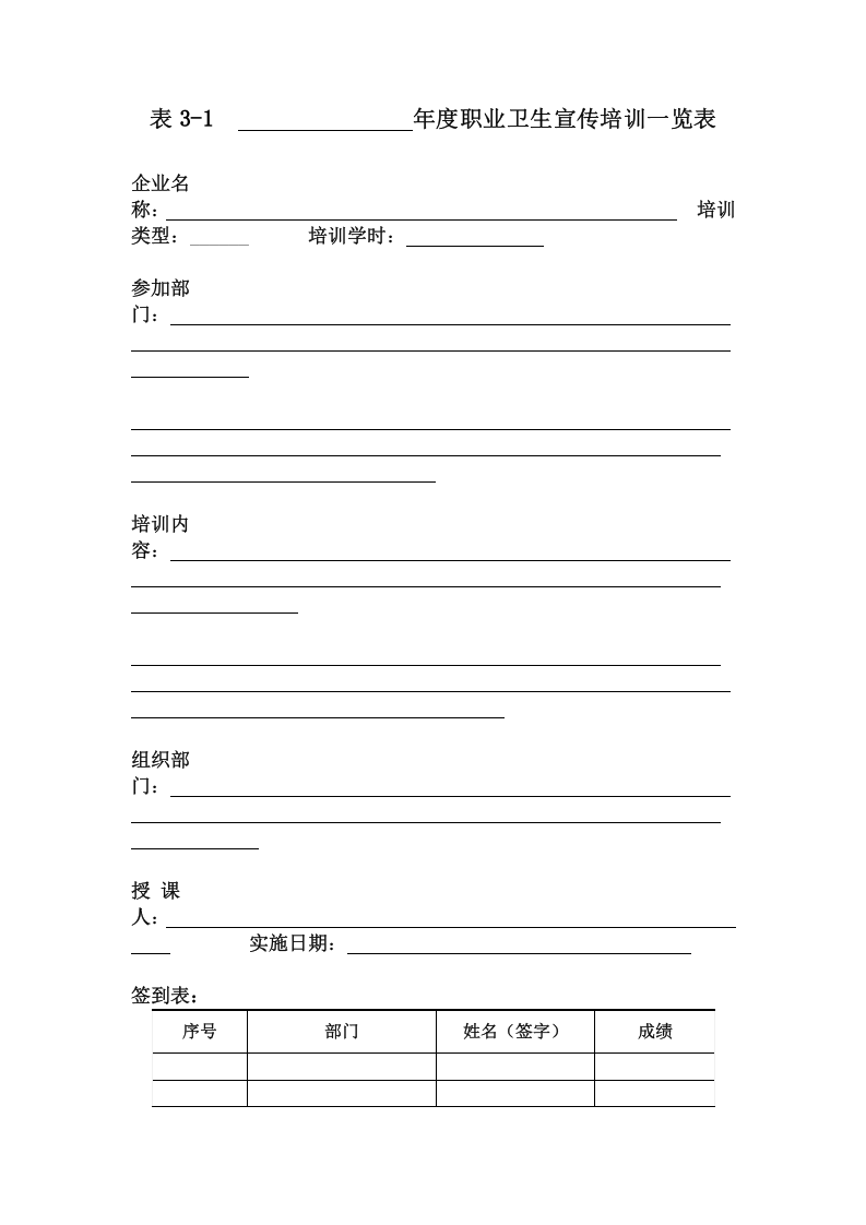 3.职业卫生宣传培训档案.doc 第5页