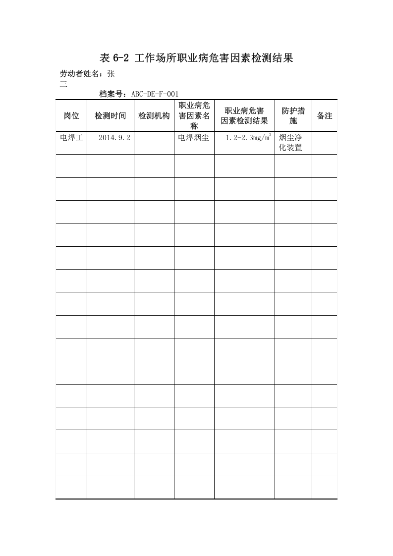 6.劳动者个人职业健康监护档案.doc 第6页