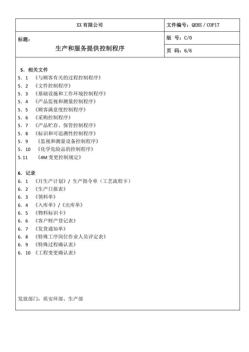 17生产和服务提供控制程序.doc 第6页