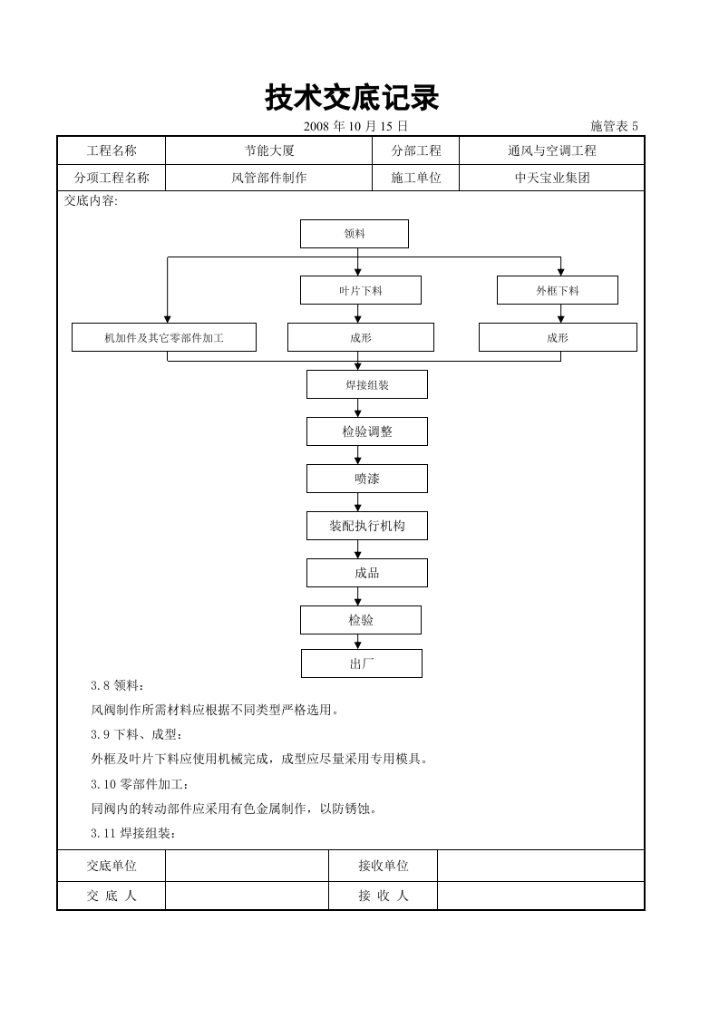 风管部件制作施工交底记录.doc 第4页