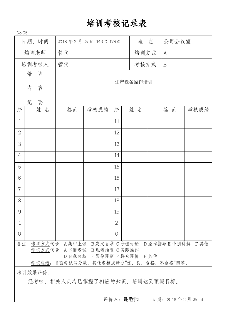 XZ-02培训考核记录表.doc 第4页