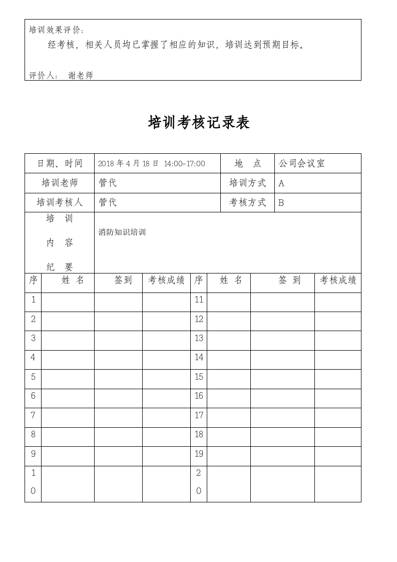 XZ-02培训考核记录表.doc 第6页