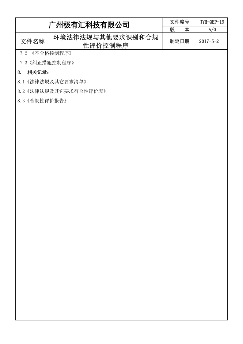 QEP-19环境法律与其他要求识别和合规性评价 ok.doc 第4页