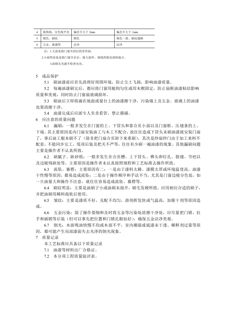 涂料、裱糊、刷浆木材表面施涂溶剂型混色涂料施工工艺标准.doc 第3页