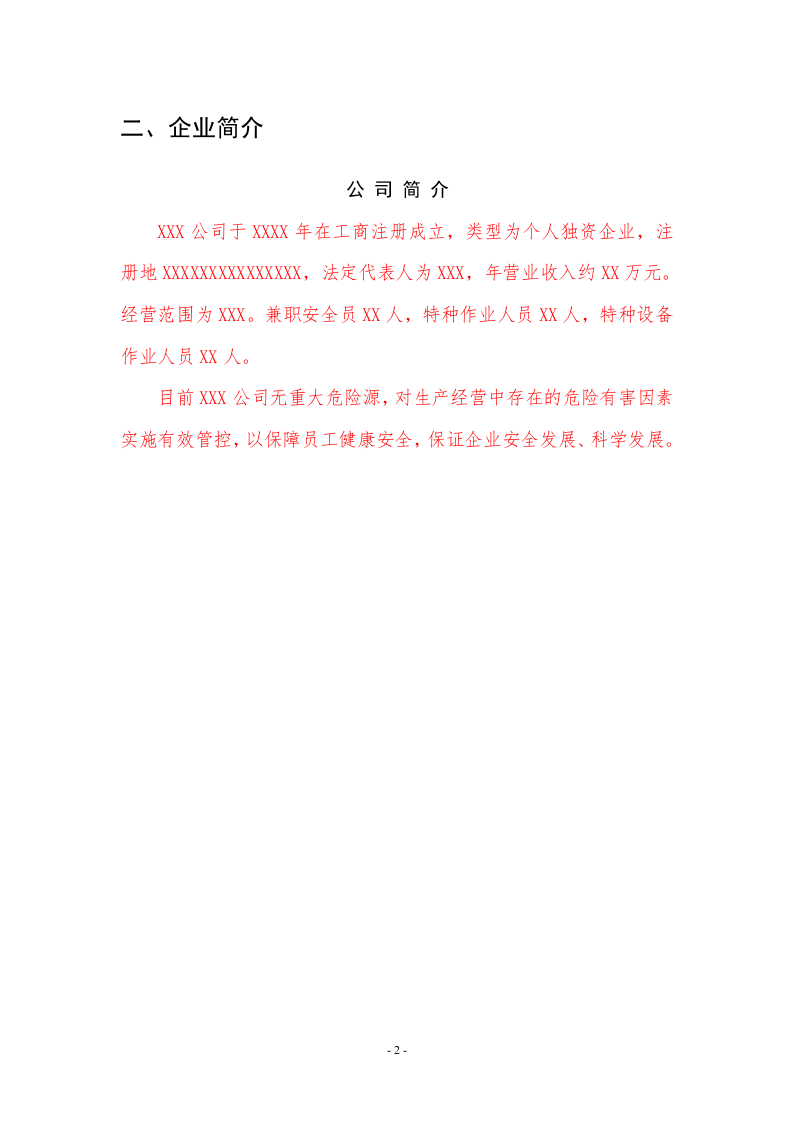 安全生产标准化管理手册（模板小型）.doc 第5页